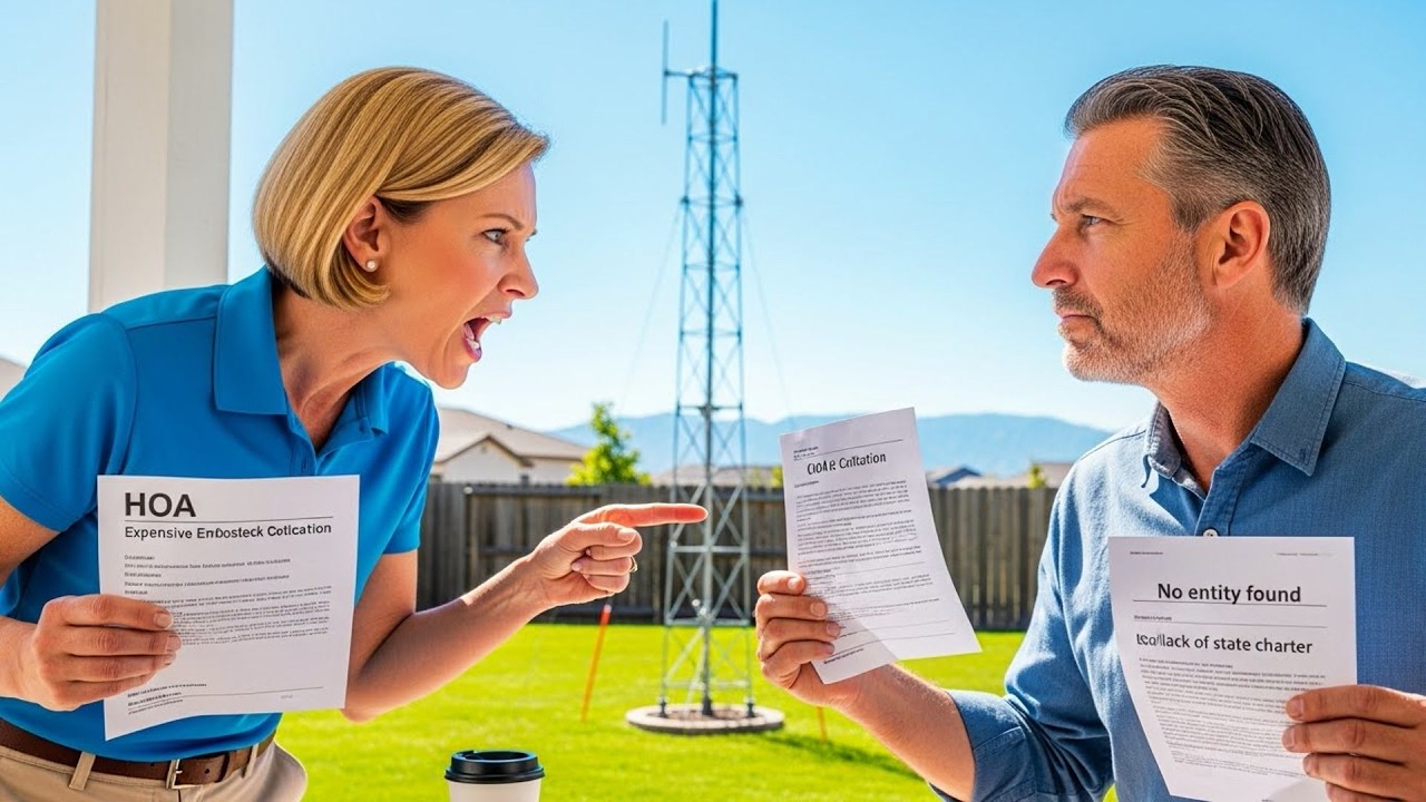 HOA Fined Me For My Radio Tower, So I Proved They've Been Illegally Operating Without State Charter