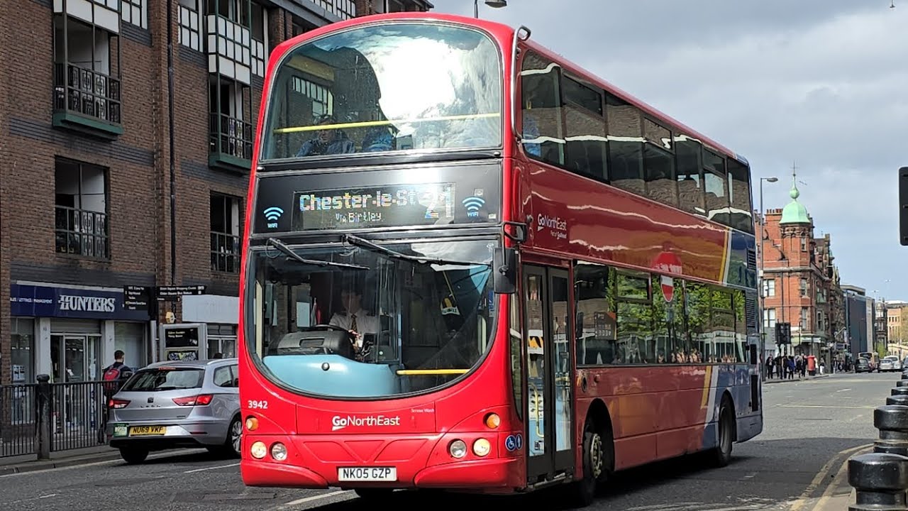 Angel 21 to Chester-le-Street - Go North East 3942 - NK05 GZP