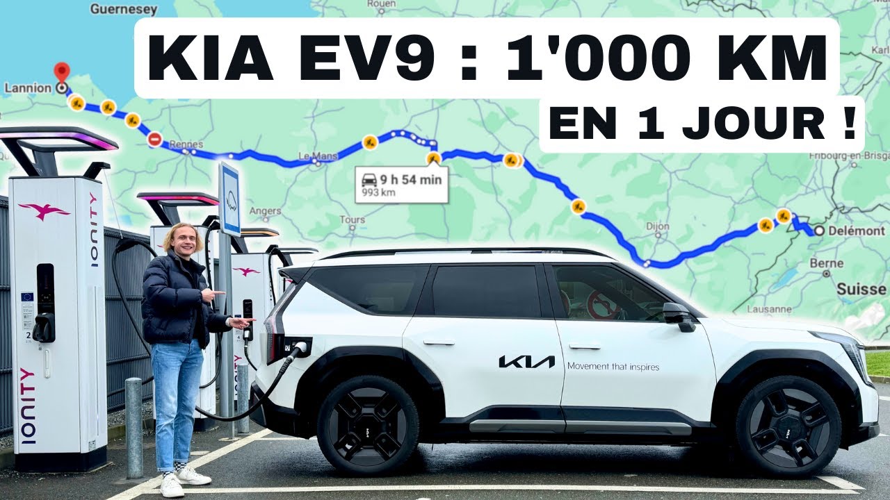 Traverser la France en Kia EV9: comment se passe un long trajet en 100% électrique?