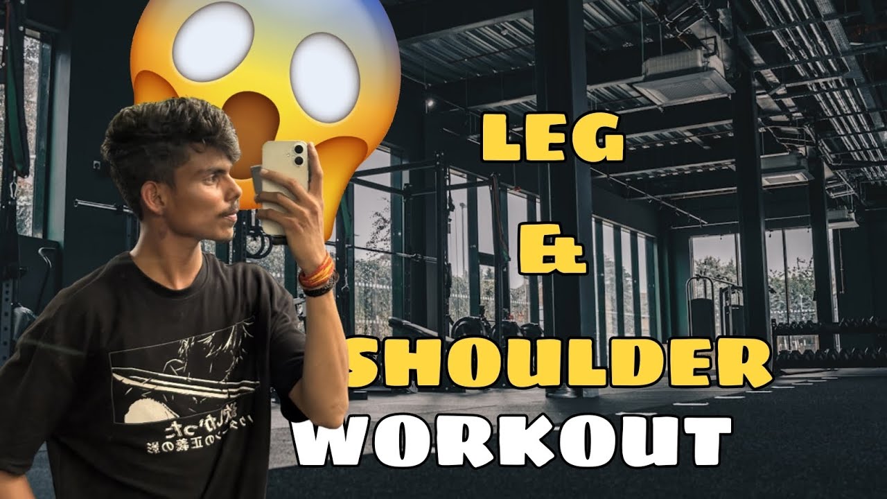 LEG AND SHOULDER WORKOUT/FULLY ENJOY AND RAW VLOG #gym #fitness #vlog #shortvideos #explore #funny 