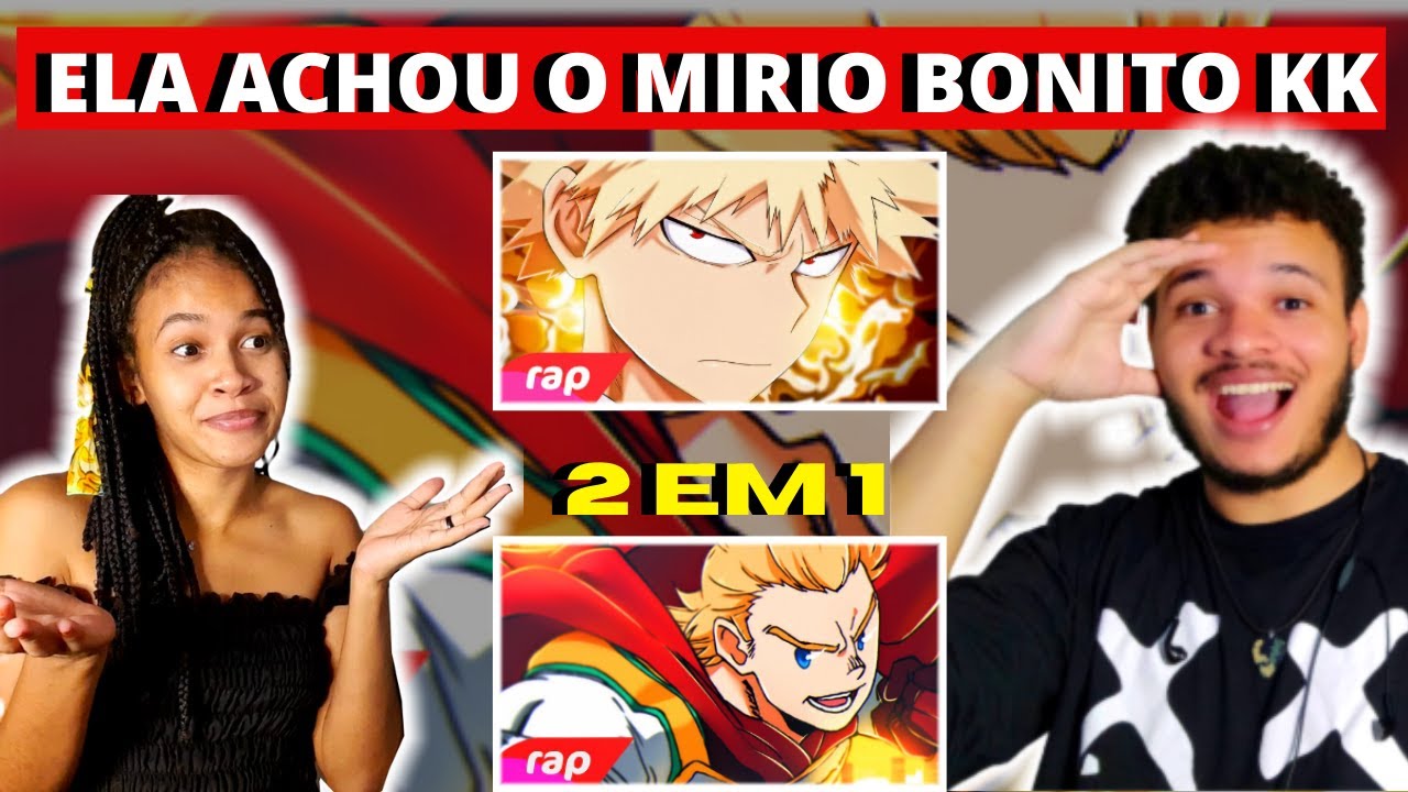 MINHA IRMÃ NÃO OTAKU REAGE AO Rap do Mirio  | Rap do Bakugou - EU VOU SER O HERÓI NÚMERO 1