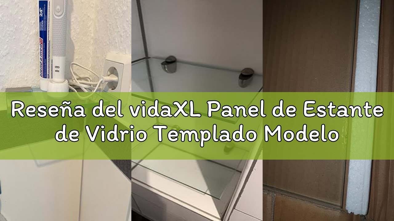 Reseña del vidaXL Panel de Estante de Vidrio Templado Modelo Claro 70x25 cm Estantería