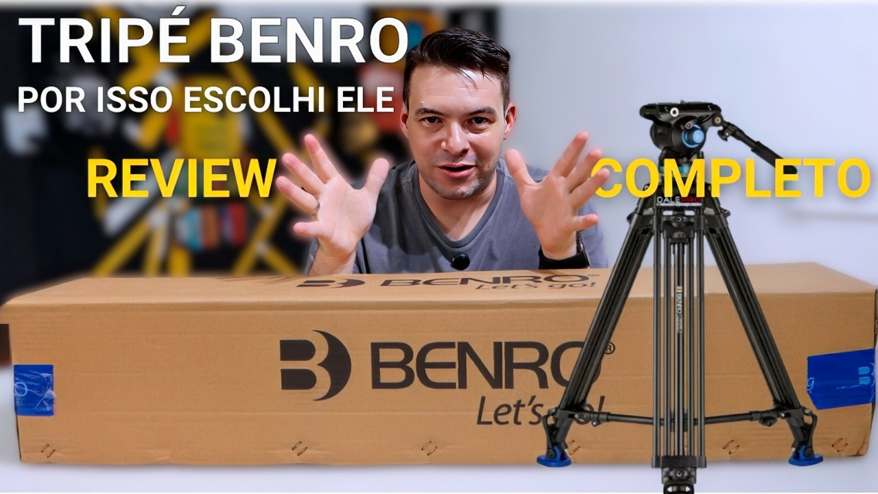 REVIEW COMPLETO: Tripé Benro KH26PC - O Melhor Custo-Benefício