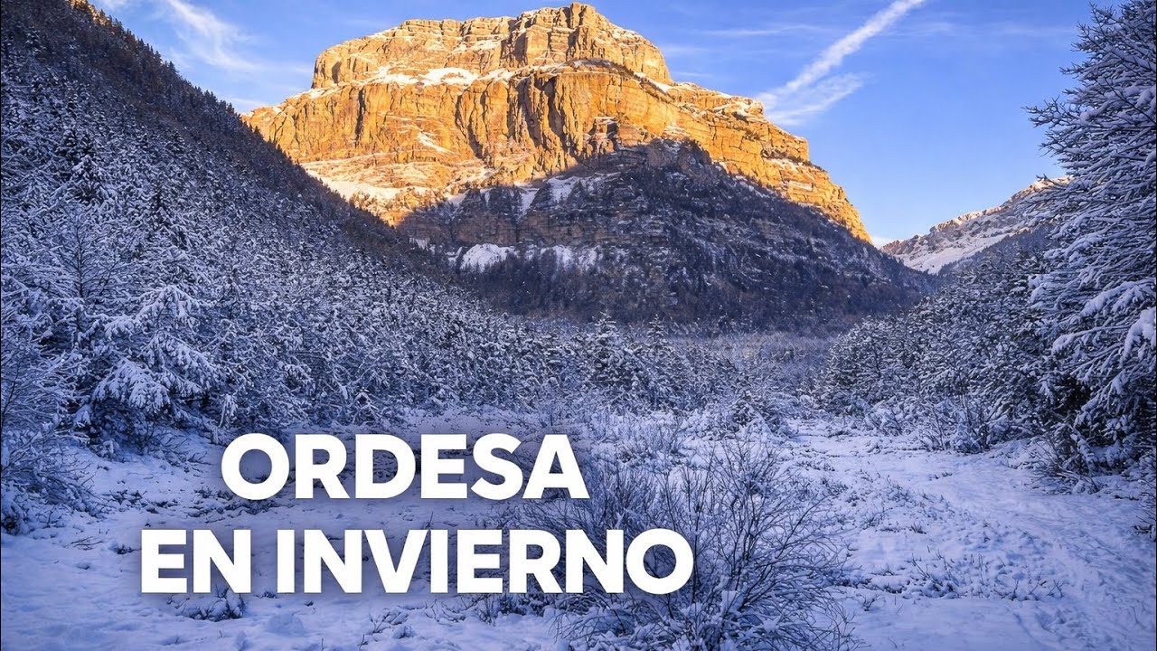 De Broto a Ordesa en Invierno | Carretera Real hacia el Valle de Ordesa (Pirineo Aragonés)