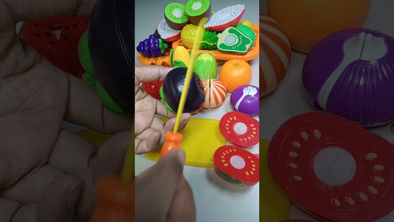 Satisfying with Unboxing Cutting Vegetables, Fruits, Pizza, Egg, Fish Toys Review | ASMR