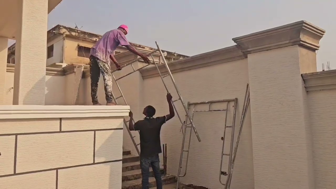BUILDING IN GHANA.... FINALLY!!!COMPLETION OF EXTERIOR PAINT WORKS