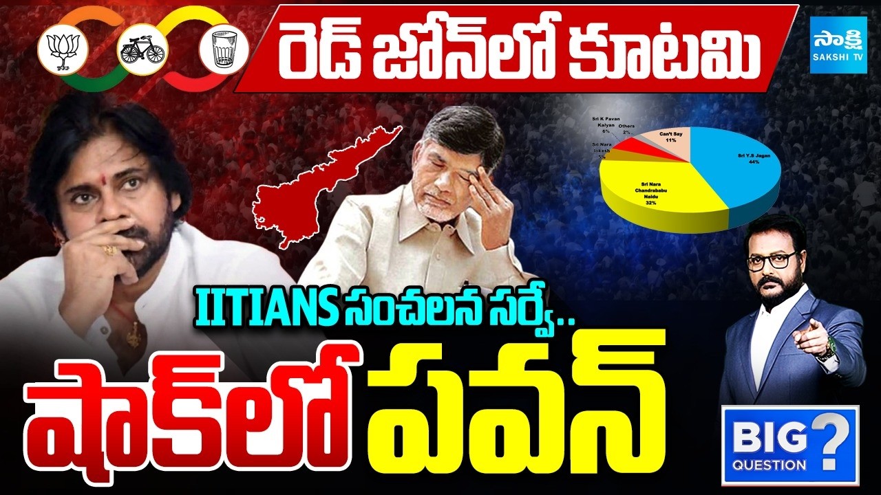 Debate On IITIANS Survey AP Politics | Shock To CM Chandrababu & Deputy CM Pawan Kalyan | Sakshi Tv