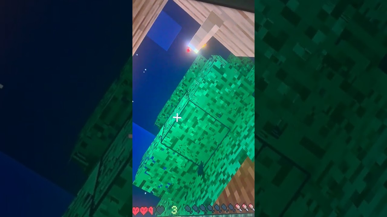 Hard-core Minecraft abandoned island project