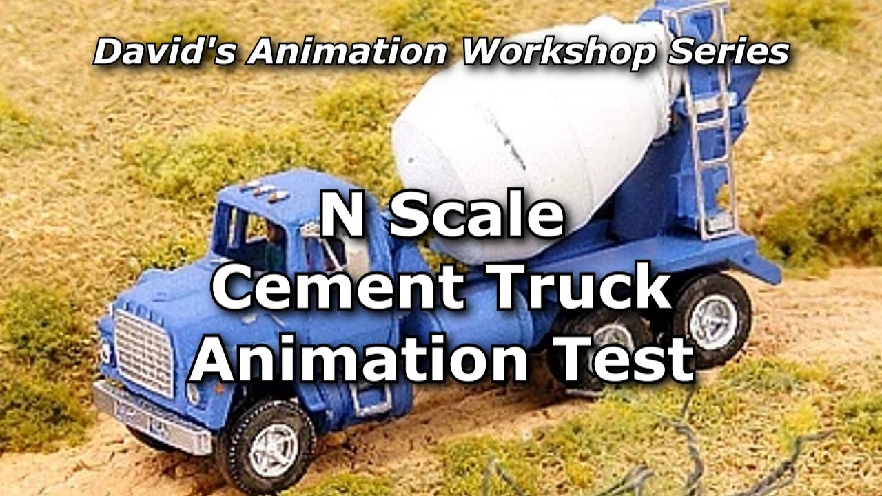 N Scale Cement Truck Animation Test