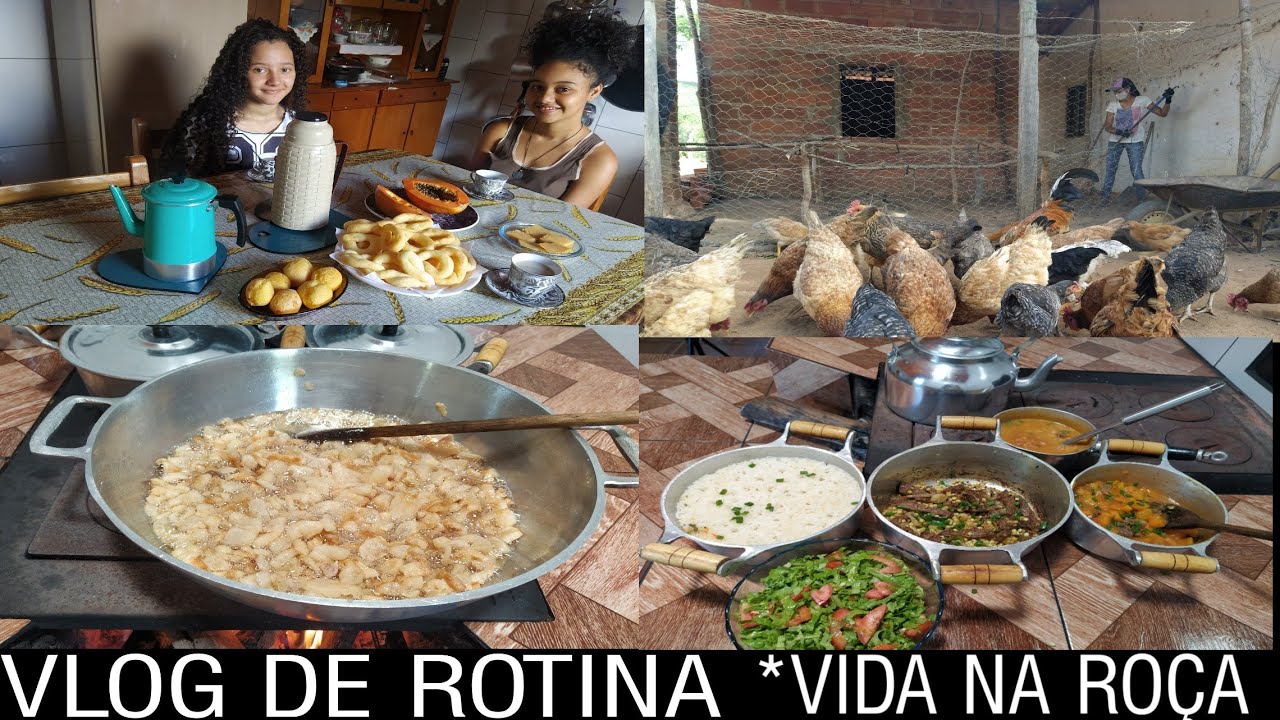 ROTINA DA MANHÃ|preparei o café/limpeza do galinheiro/fritei toucinho e fiz banha +almoço completo