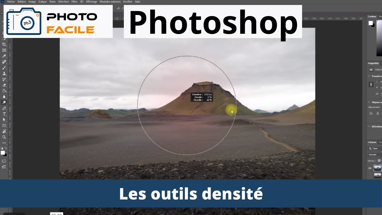 Les outils densité de Photoshop
