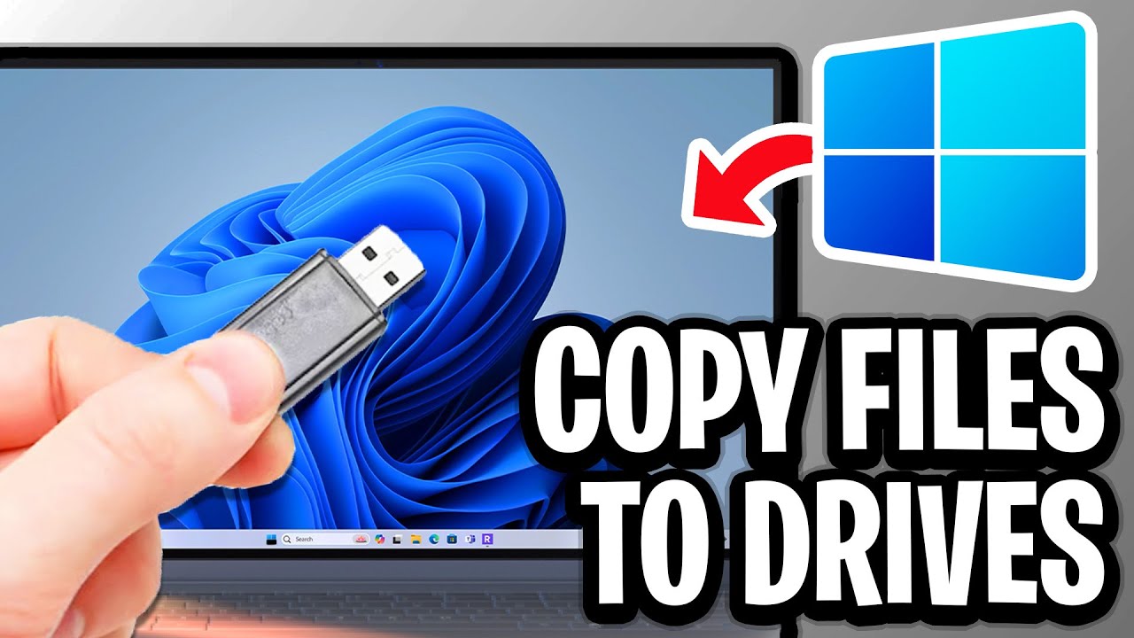 How To Copy Files To USB Flash Drive, Pen Drive, or External Drive In Windows - Step By Step