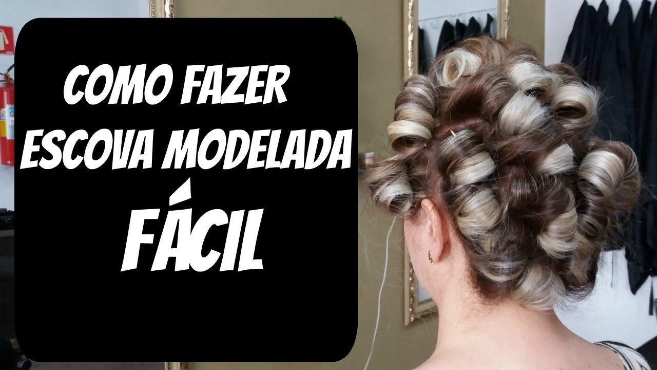 Como Fazer Escova Anelada ( Modelada) fácil- passo a passo- Felipe Monteiro