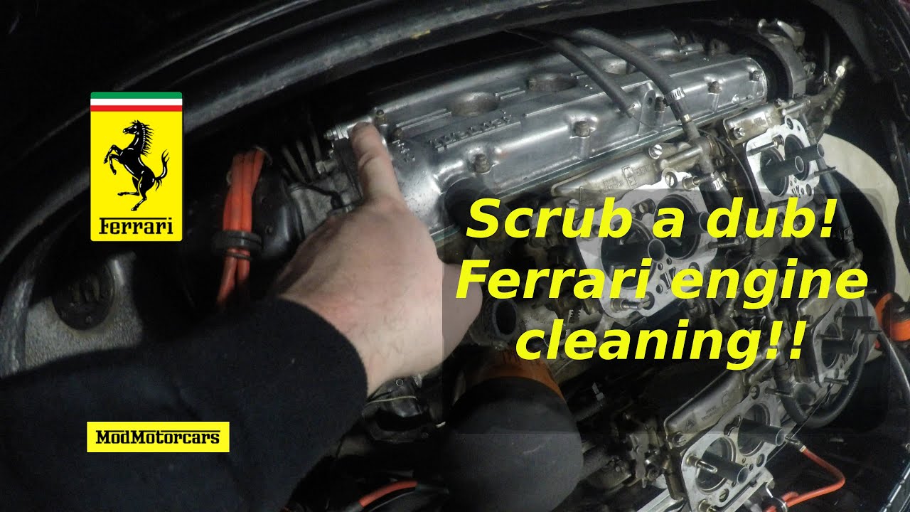 1The 1977 Ferrari 308 GTB project continues with engine restoration repair cleaning!!