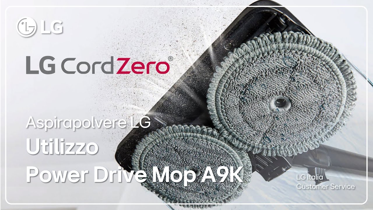 Aspirapolvere LG | Come usare spazzola lavapavimenti Drive Mop aspirapolvere LG A9K CordZero