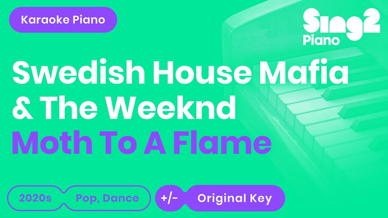 Swedish House Mafia, The Weeknd - Moth To A Flame (Karaoke Piano)