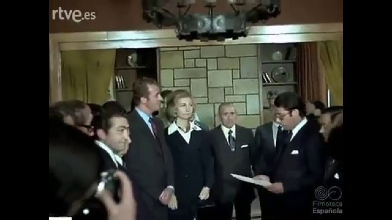 Los reyes en la Residencia de Perlora 19 de mayo 1976