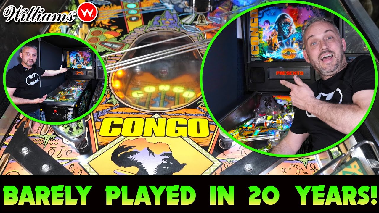 This pinball machine was unused for 20 years! | Williams CONGO | An amazing 'Barn Find'