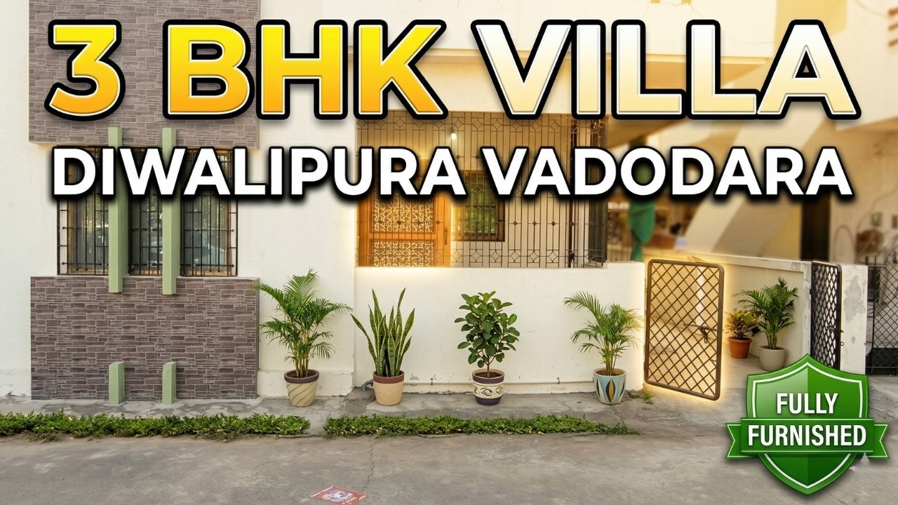 3 BHK Duplex Near Diwalipura Garden, Baroda | Fully Furnished | Old Padra Road Vadodara