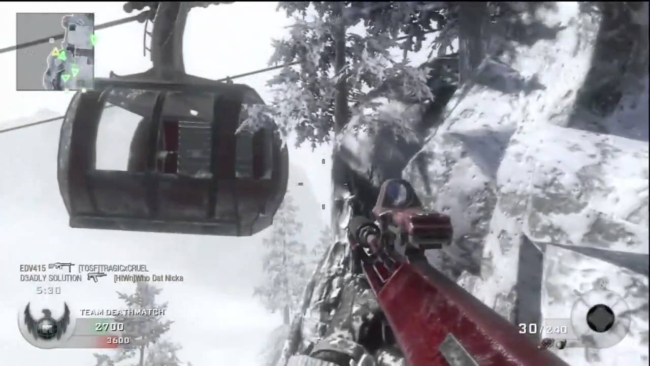 Многопользовательский игровой процесс Call of Duty Black Ops, эпизод 5: Негативный опыт на Summit