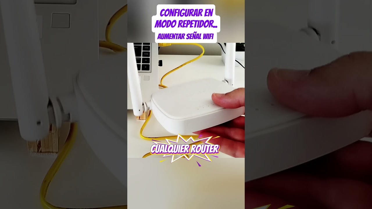 ROUTER c&oacute;mo REPETIDOR wifi F&aacute;cil ☝️