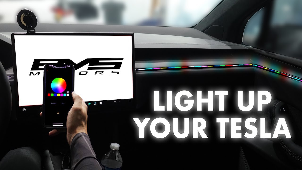 These Tesla Model X RGB interior lights are almost perfect.