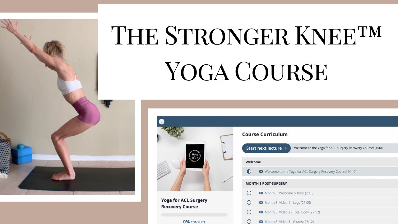 YOGA FOR KNEE SURGERY RECOVERY | Nina Elise Yoga