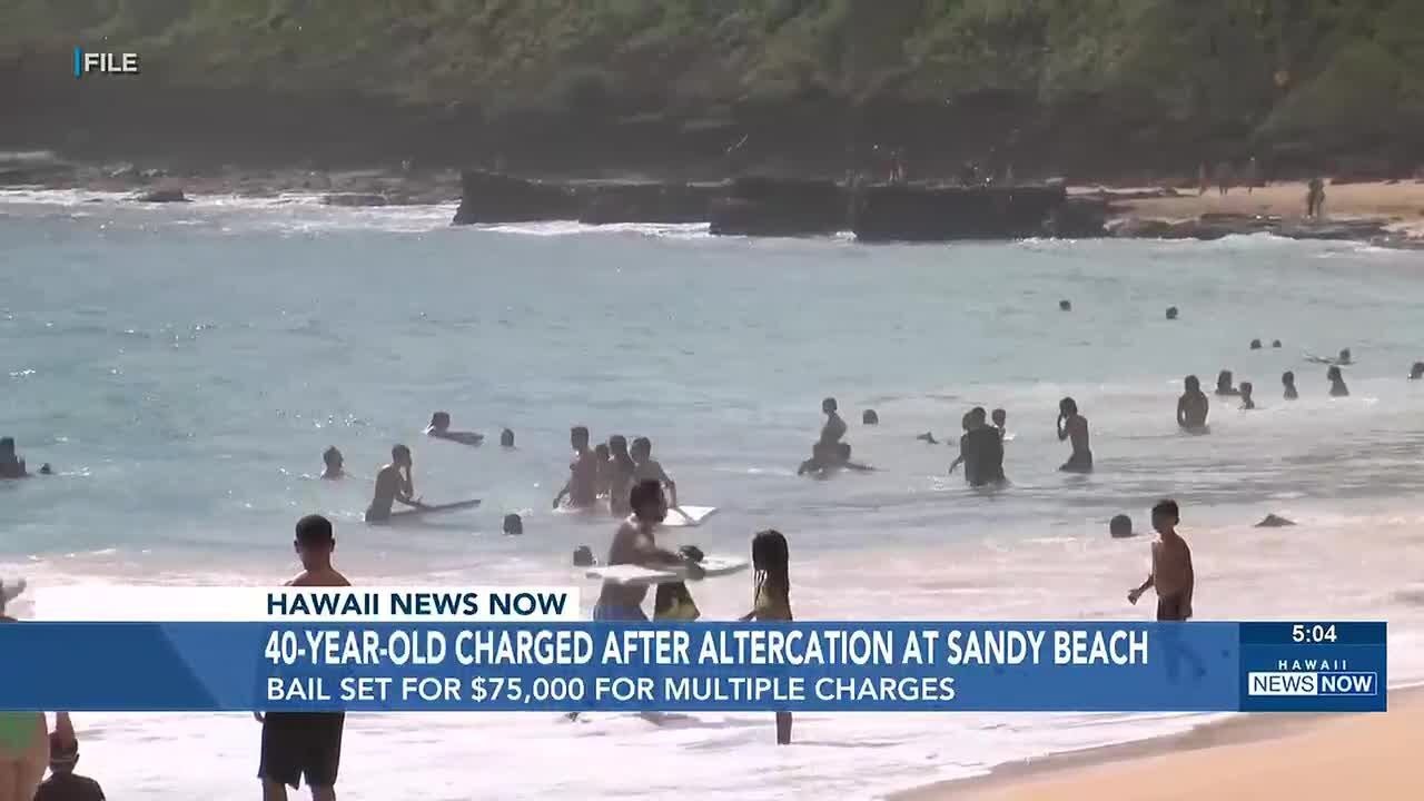 Man charged after alleged gun threat, property damage at Sandy Beach Park