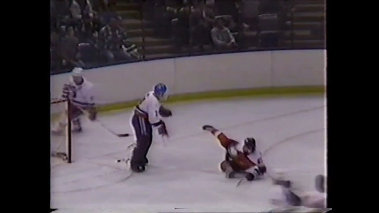 Flyers - Islanders rough stuff 2/17/87