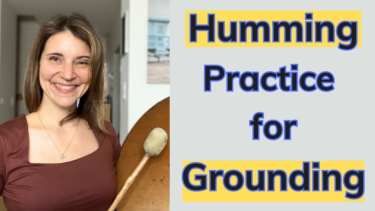 5 Minute Humming Practice for Grounding - Regulate Nervous System with Shamanic Drum #nervoussystem