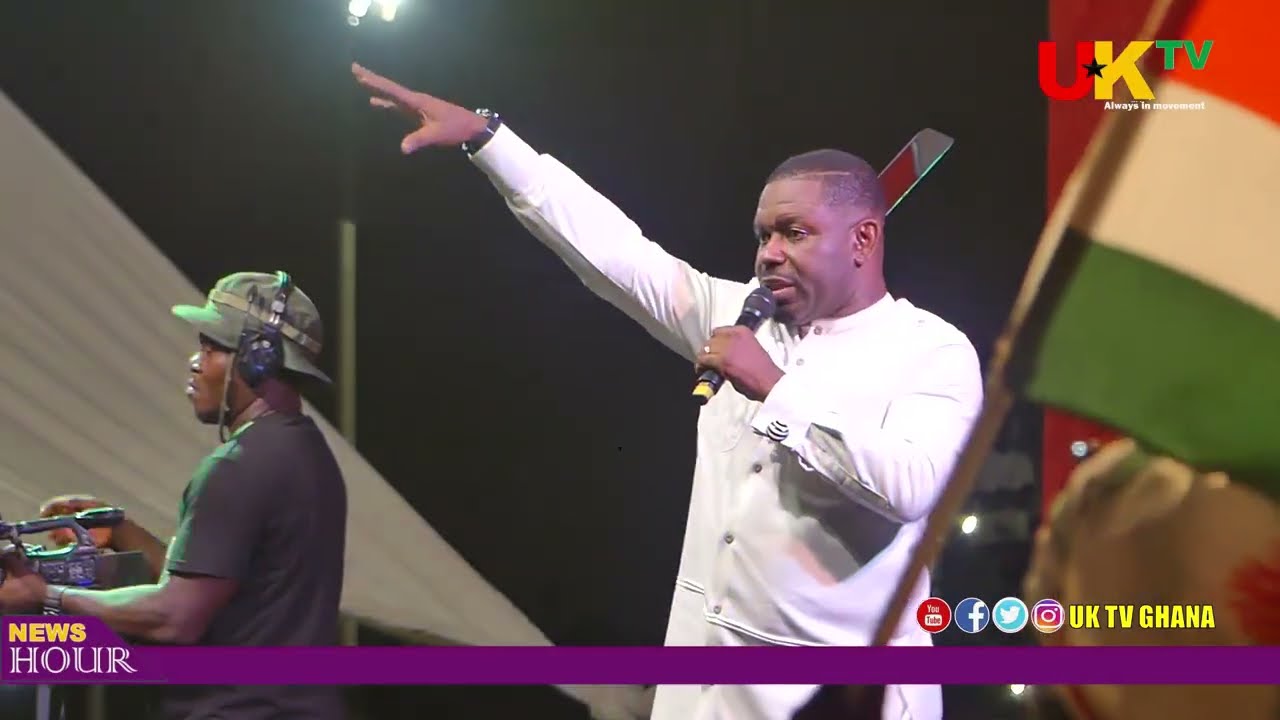 Election 2024 - Nacee Performs Kwen kwen Campaign Song at NDC Final Mega Rally