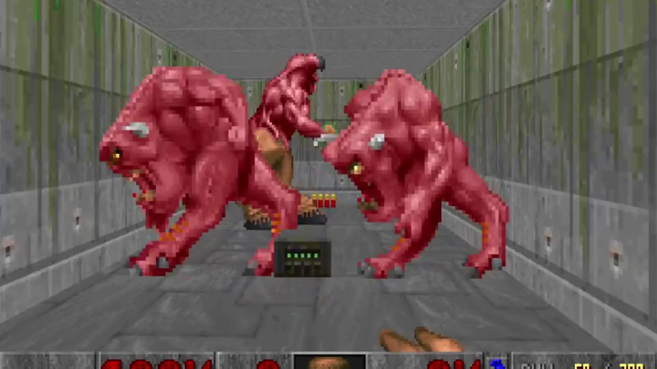 Demons fused together in Doom 1 / Ultimate Doom