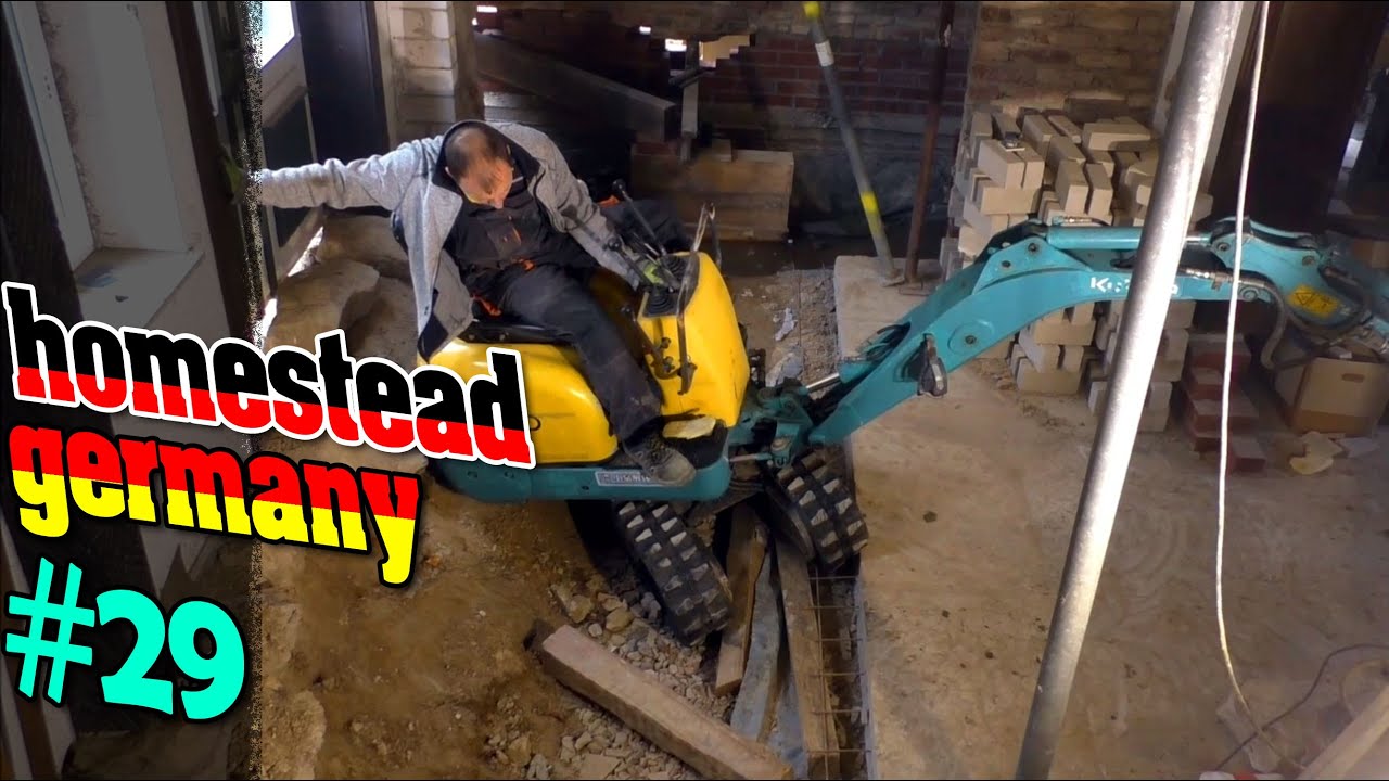 In Germany, we operate our mini excavators in critical angles...