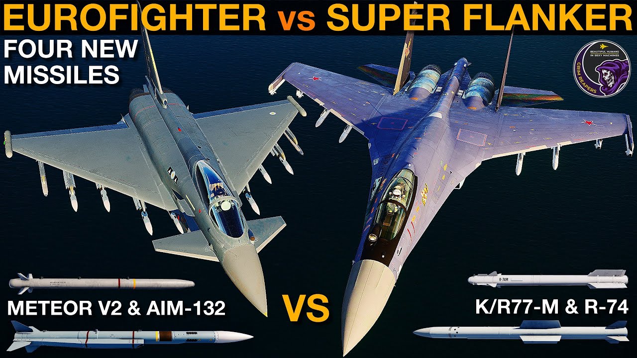 Eurofighter против Su-35 Super Flanker: дальний ракетный бой | DCS