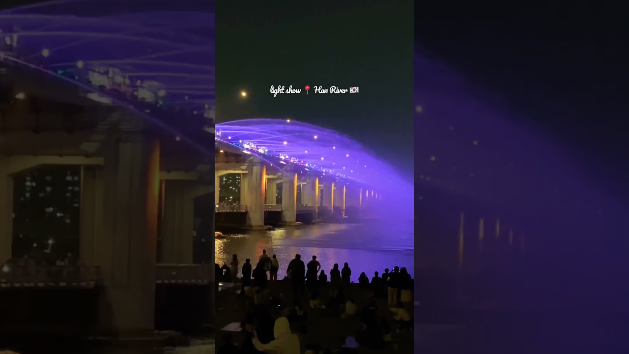 beautiful light show 📍 Han River 🇰🇷 #seoul #spring2023