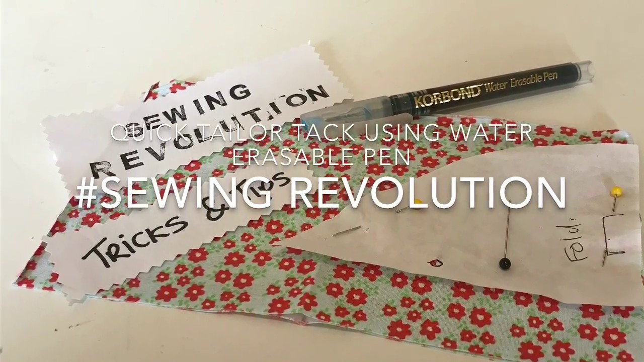 How To Make Quick Tailor Tacks - Tricks and tips