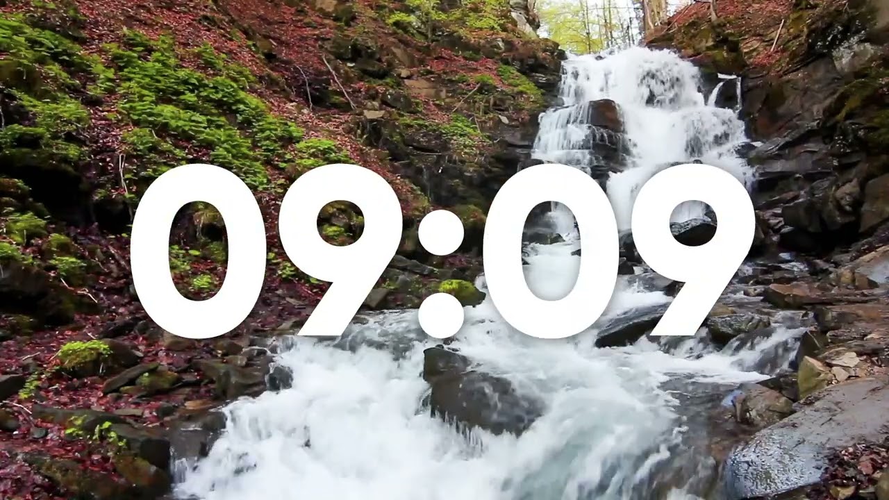 🏞️Flowing River - 20 Minute Timer [Natural Sounds]