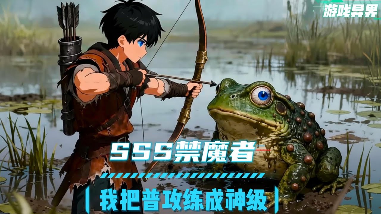 明明觉醒了SSS级天赋禁魔者，却苟在新手村和蛤蟆玩射箭，但他们不知道，只要完成禁魔里程碑便可以解锁神级被动#漫画解说 #小说 #游戏异界 #系统流