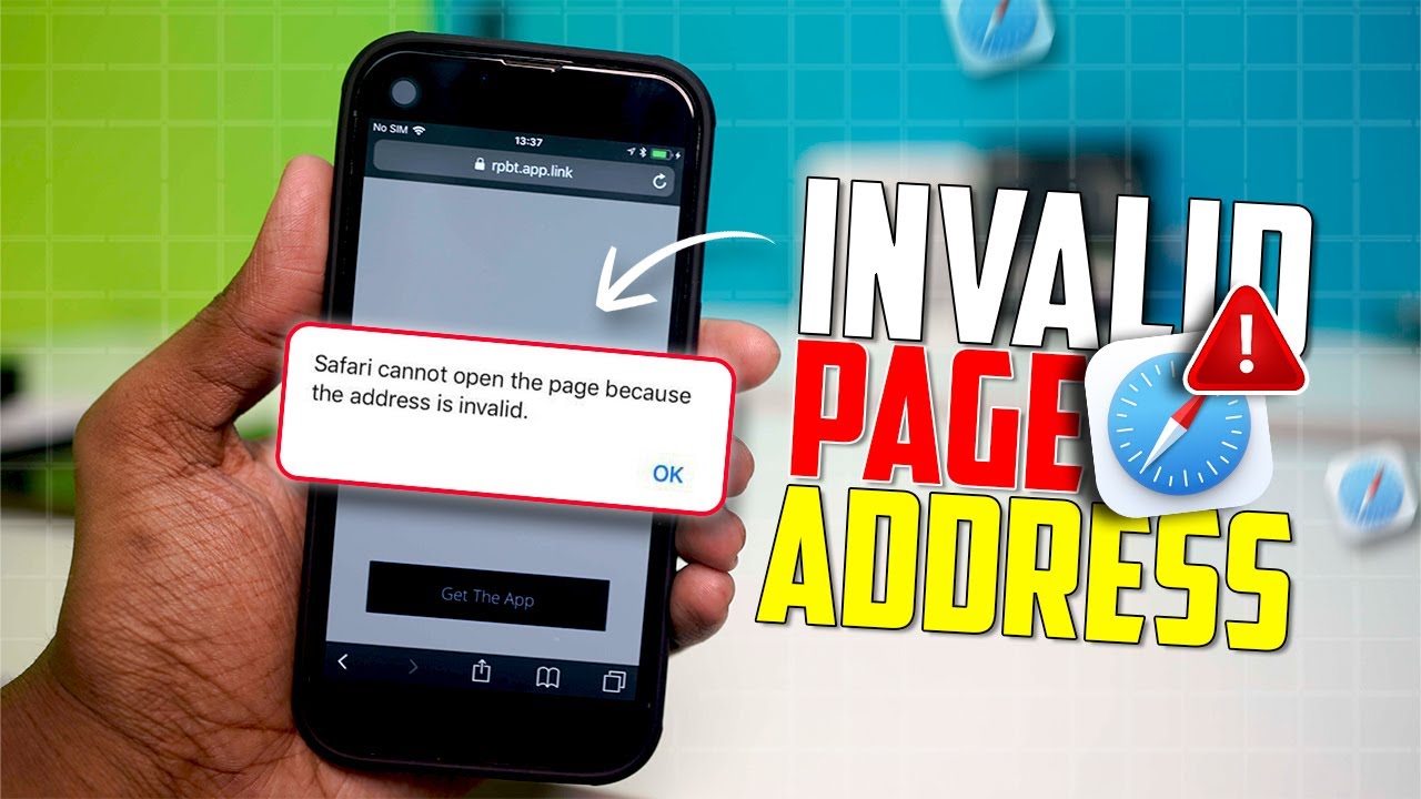 How to Fix Safari Cannot Open Because the Address is Invalid Error on iPhone | Safari URL Error