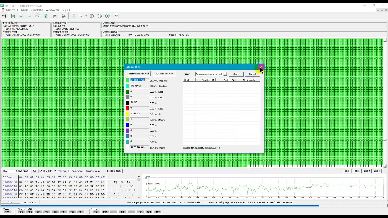 استرجاع داتا من هارد ديسك 4 تيرا بيت USB