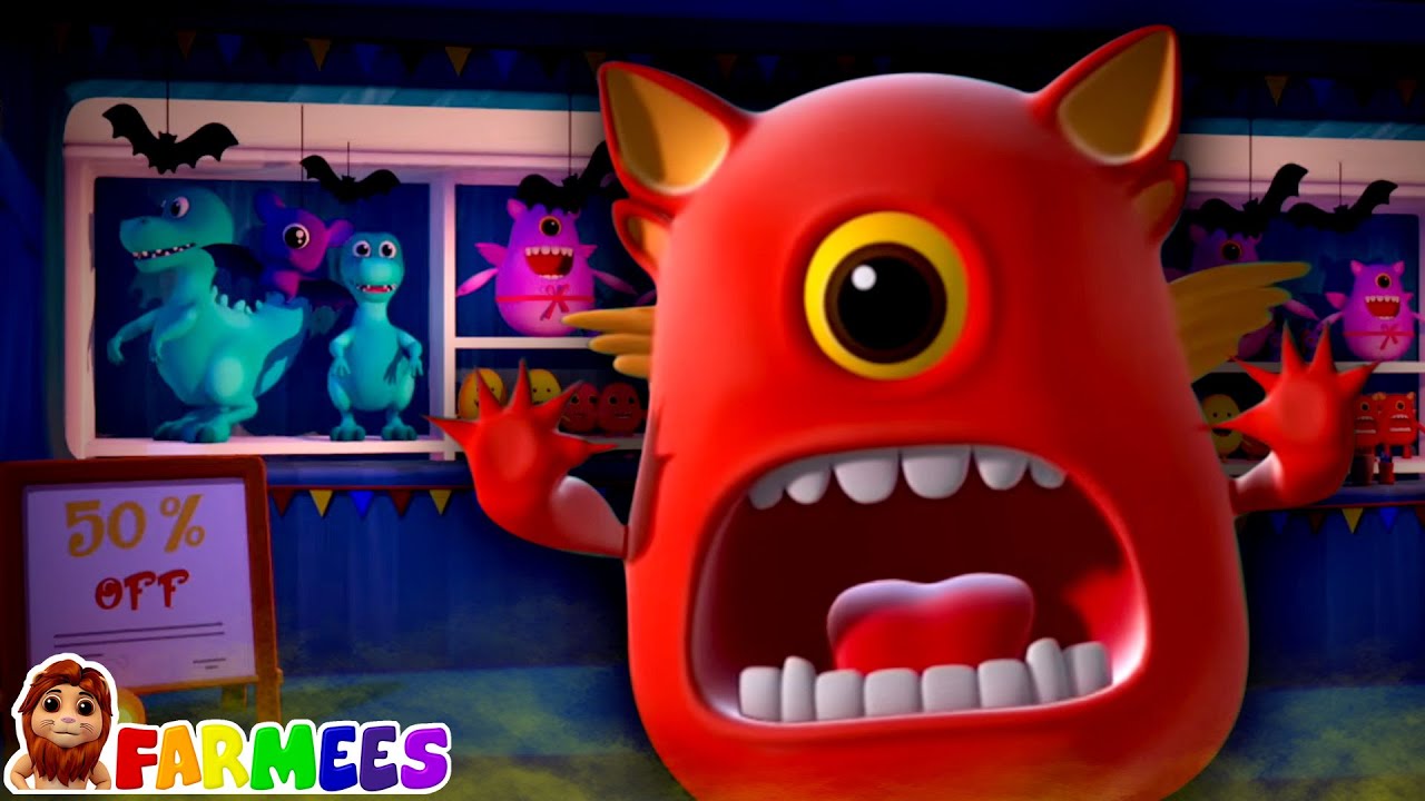Monster Shop Song | Halloween Songs | Spooky Nursery Rhymes & Cartoon Videos for Kids by Farmees