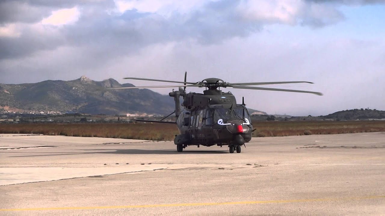 NH90 with Santa Claus at LGMG (31-12-2015)