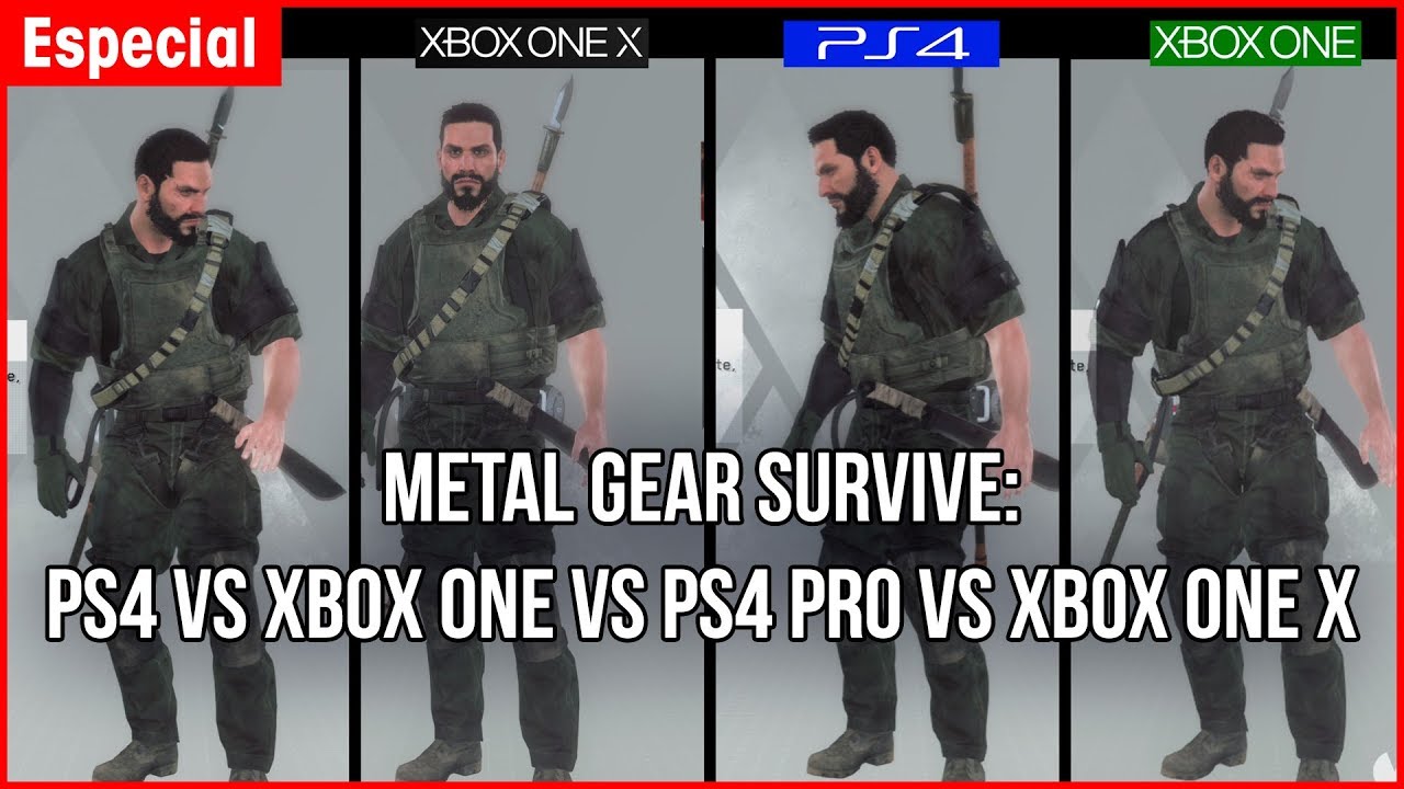 COMPARATIVA METAL GEAR SURVIVE: PS4 vs Xbox One vs PS4 Pro vs Xbox One X