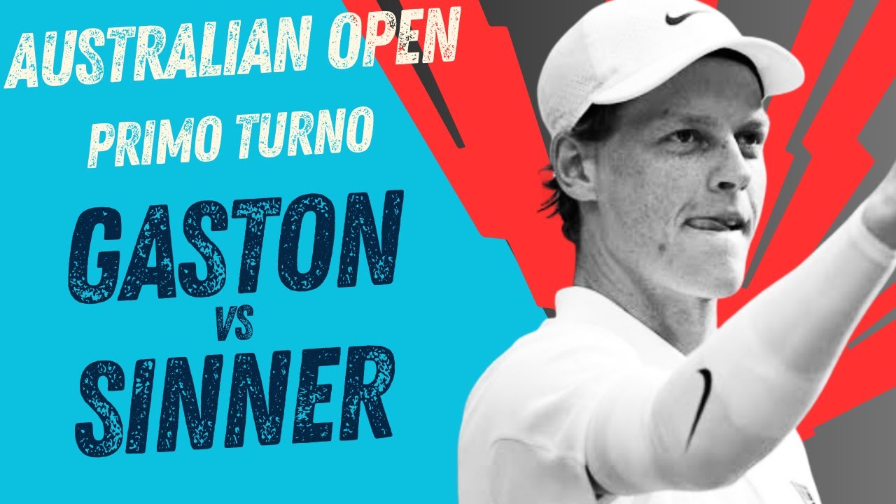 LIVE GASTON - SINNER🔥🎾 PRIMO TURNO AUSTRALIAN OPEN 2026