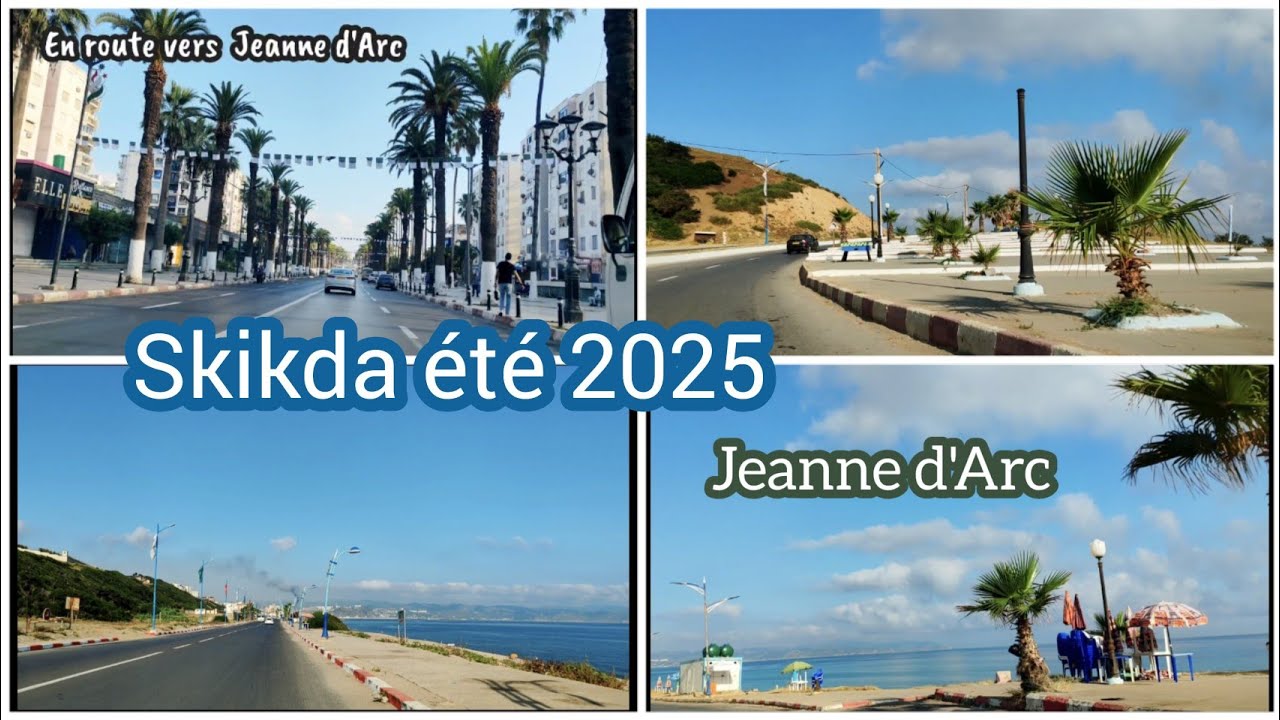 Skikda été 2025 en route vers Jeanne d'Arc الطريق إلى شاطئ جاندارك العربي بن مهيدي