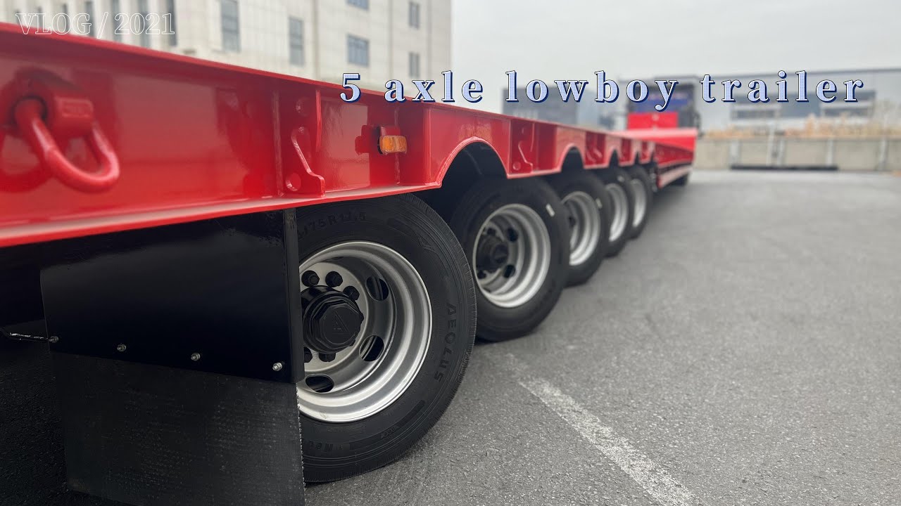 Rear Steering REVOLUTION in 5 Axle Lowboy Trailers You Need?#5axlelowboy #rearsteering