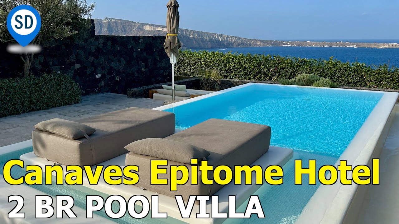 Oia Santorini's Best Sunset Hotel - Canaves Epitome - 2 BR Luxury Villa Tour