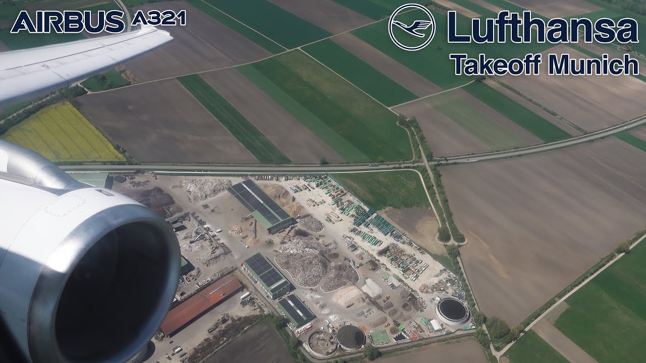[4K] Lufthansa Airbus A321 ✈ Takeoff Munich | AMAZING ENGINE SOUNDS!