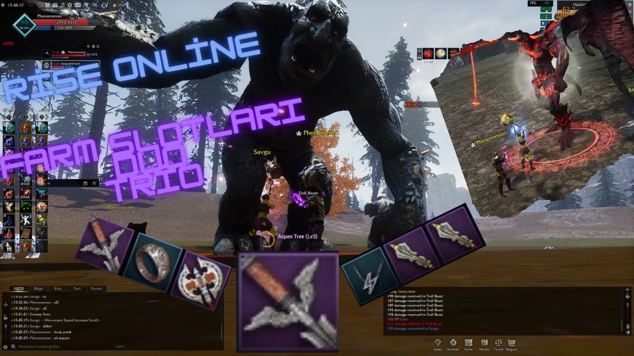 Rise online farm -#8- Runic, Undead King, Trol beast, Archdemon