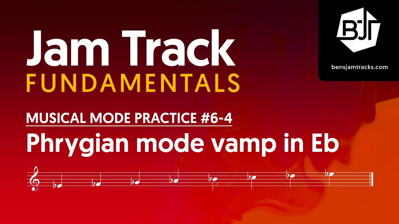 Eb Phrygian mode vamp Jam Track - BJTF #6-4